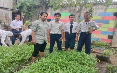 Proyek Penguatan Pelajar Pancasila  : Membangkitkan Kearifan Lokal Melalu Pembelajaran Tanam Sayuran Kangkung dan Ternak Ikan Lele